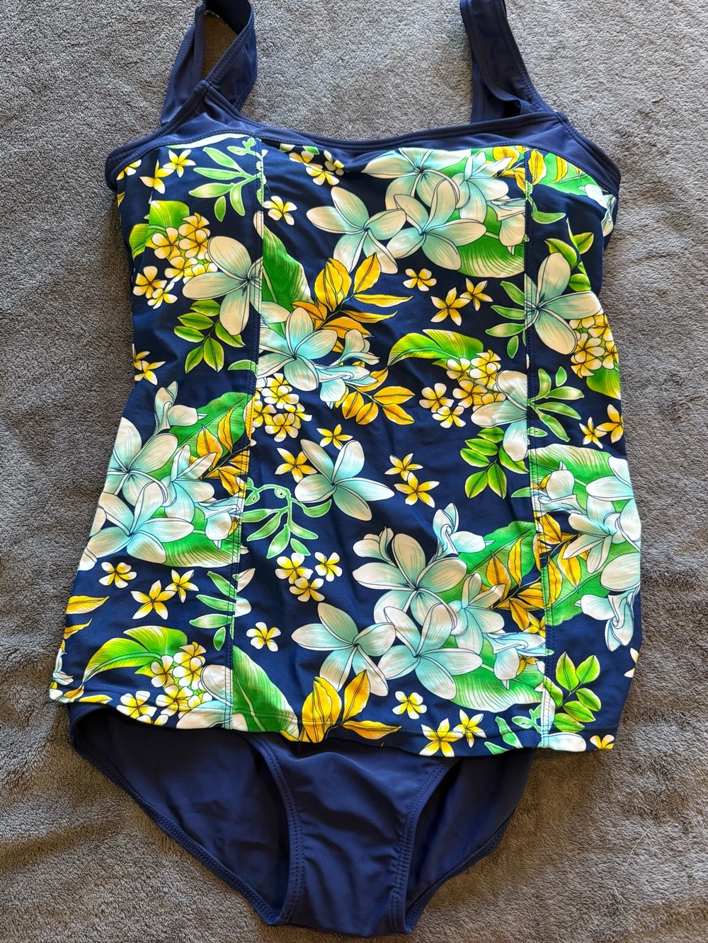 Woman’s Floral Navy One-Piece Swimsuit